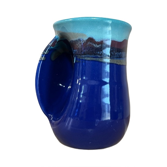 Other - Handcrafted 2015 Neher Blue and Turquoise Ceramic Mug
